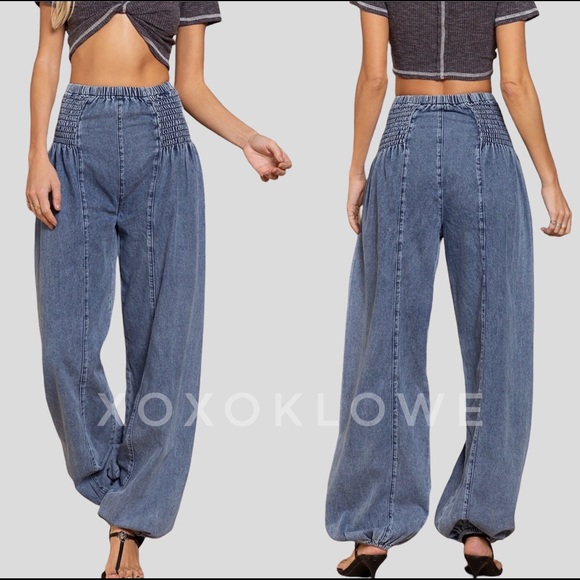 POL Rainbow Festival Harem Jogger Denim Jeans - Picture 13 of 15